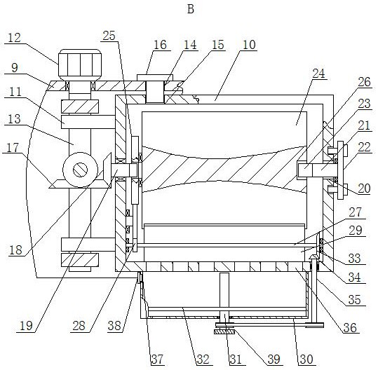 A corner beautification adjustment device for interior design