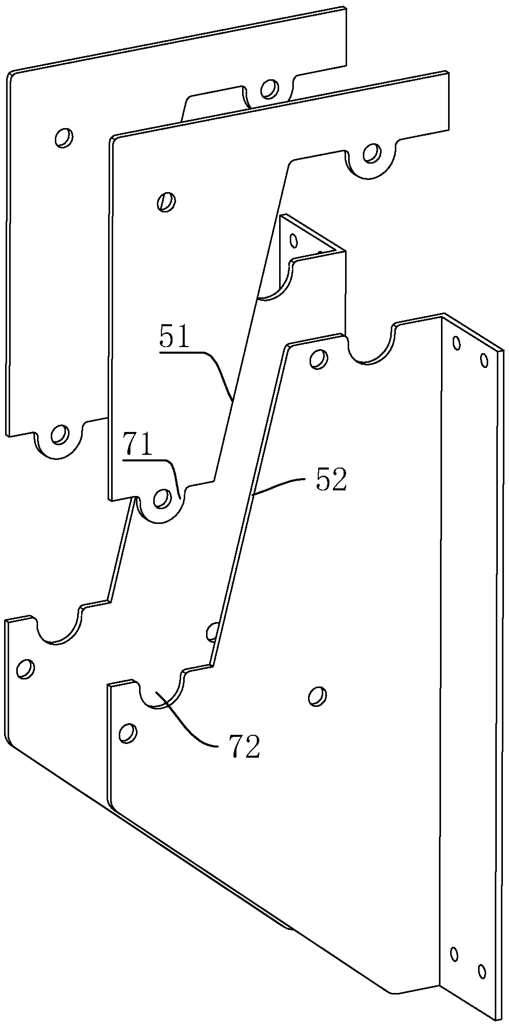 Quick mounting structure for steel structure