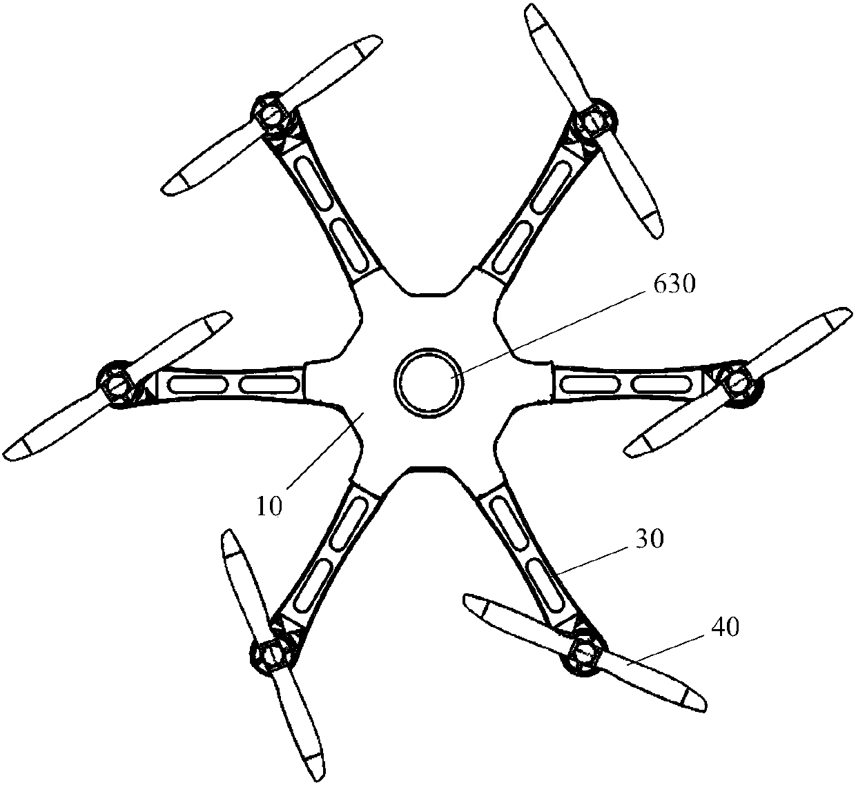 Unmanned aerial vehicle with beam lamp and application