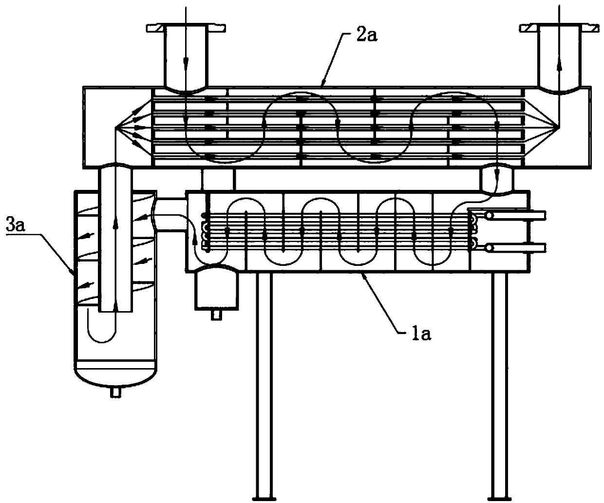 Efficient heat exchange structure of compressed air refrigeration dryer