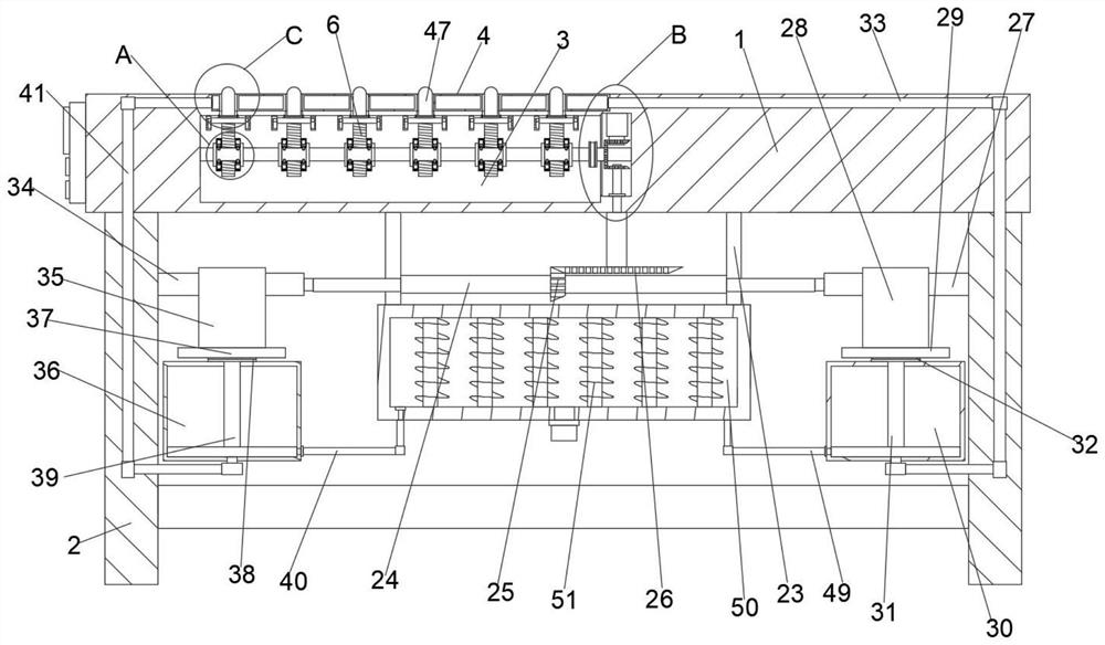 Flat-lying type back massage device for orthopedics department