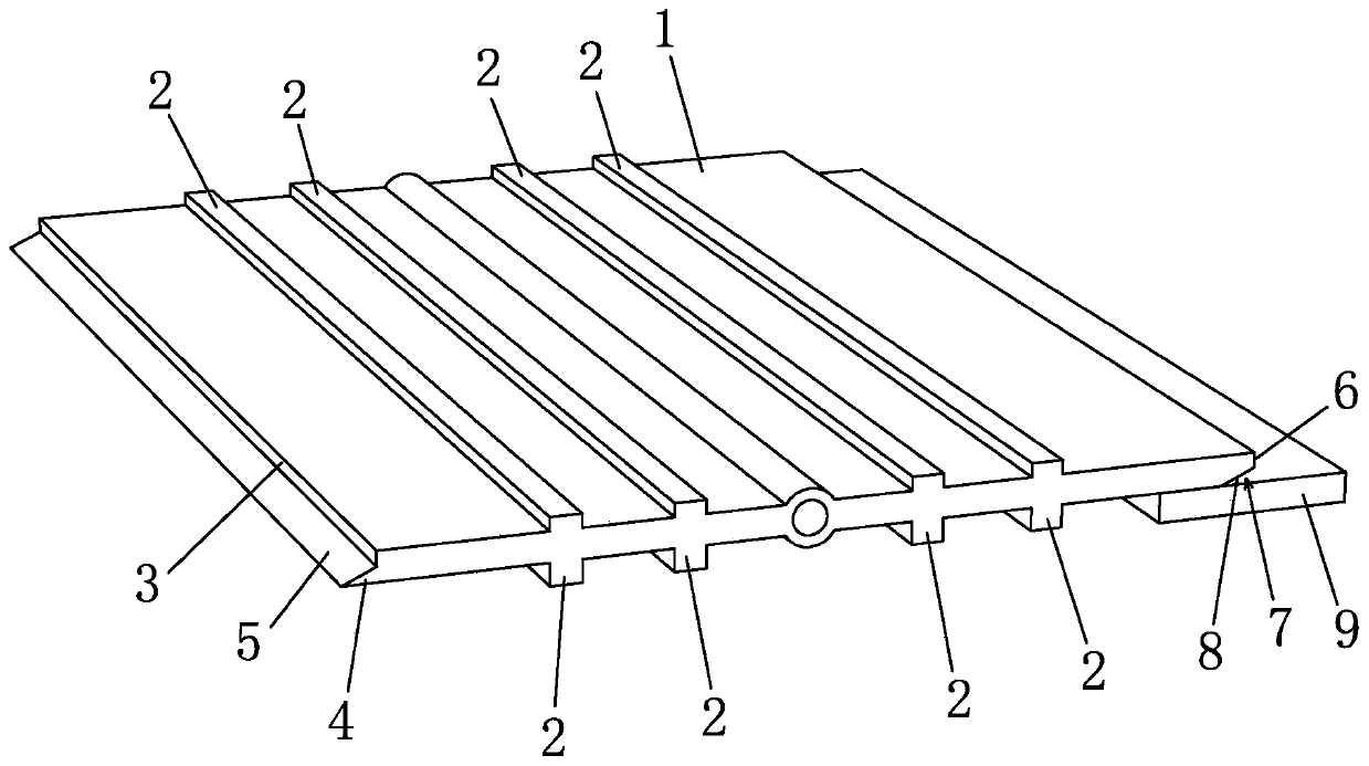 Extrusion type buried rubber waterstop and construction method thereof