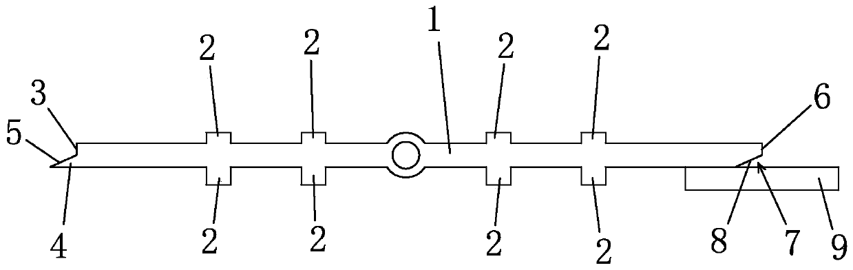 Extrusion type buried rubber waterstop and construction method thereof