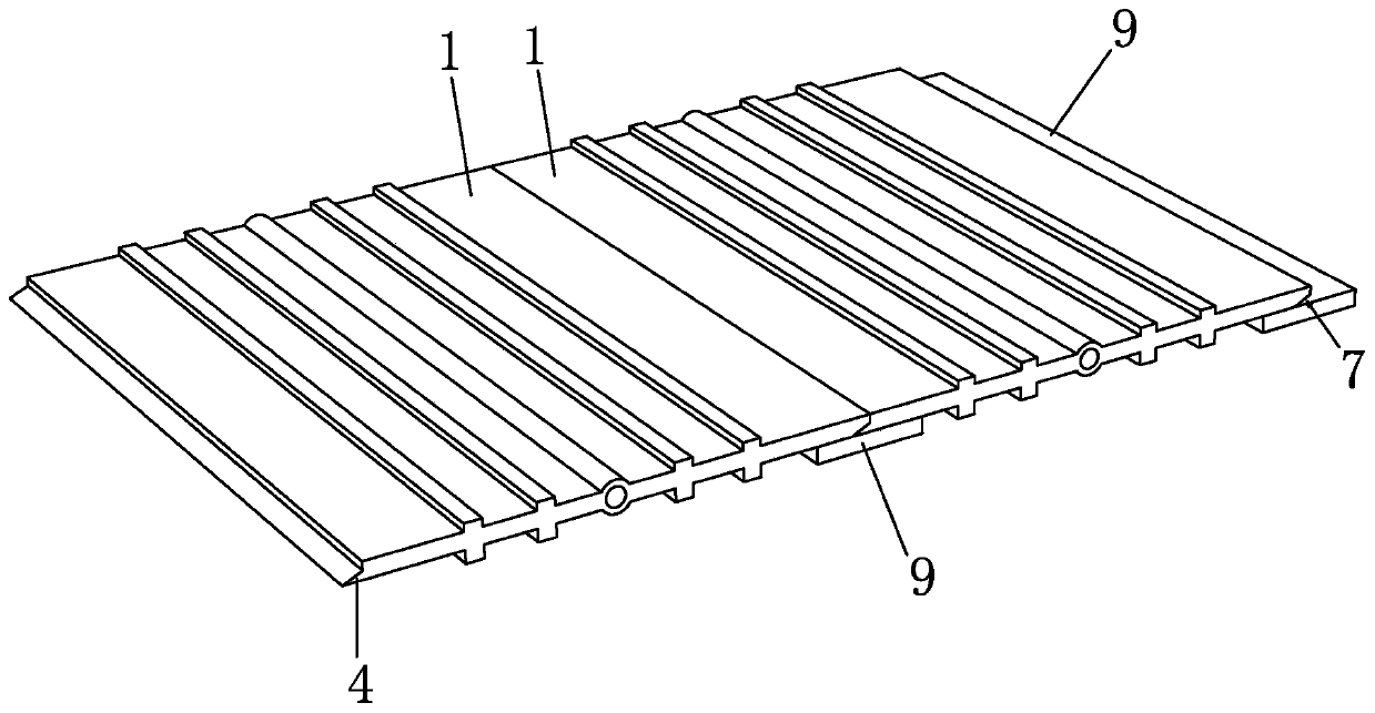 Extrusion type buried rubber waterstop and construction method thereof