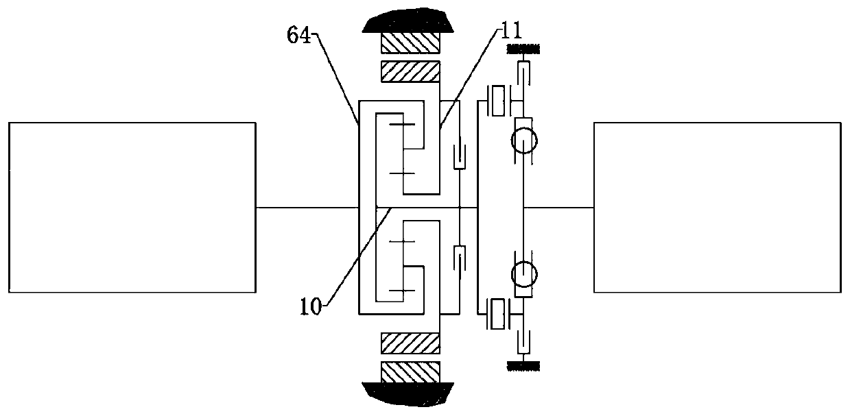 Engine and motor power coupling mechanism and automobile