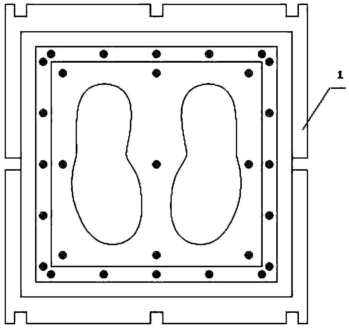 Assembled type mould with rapid heat molding and cold setting