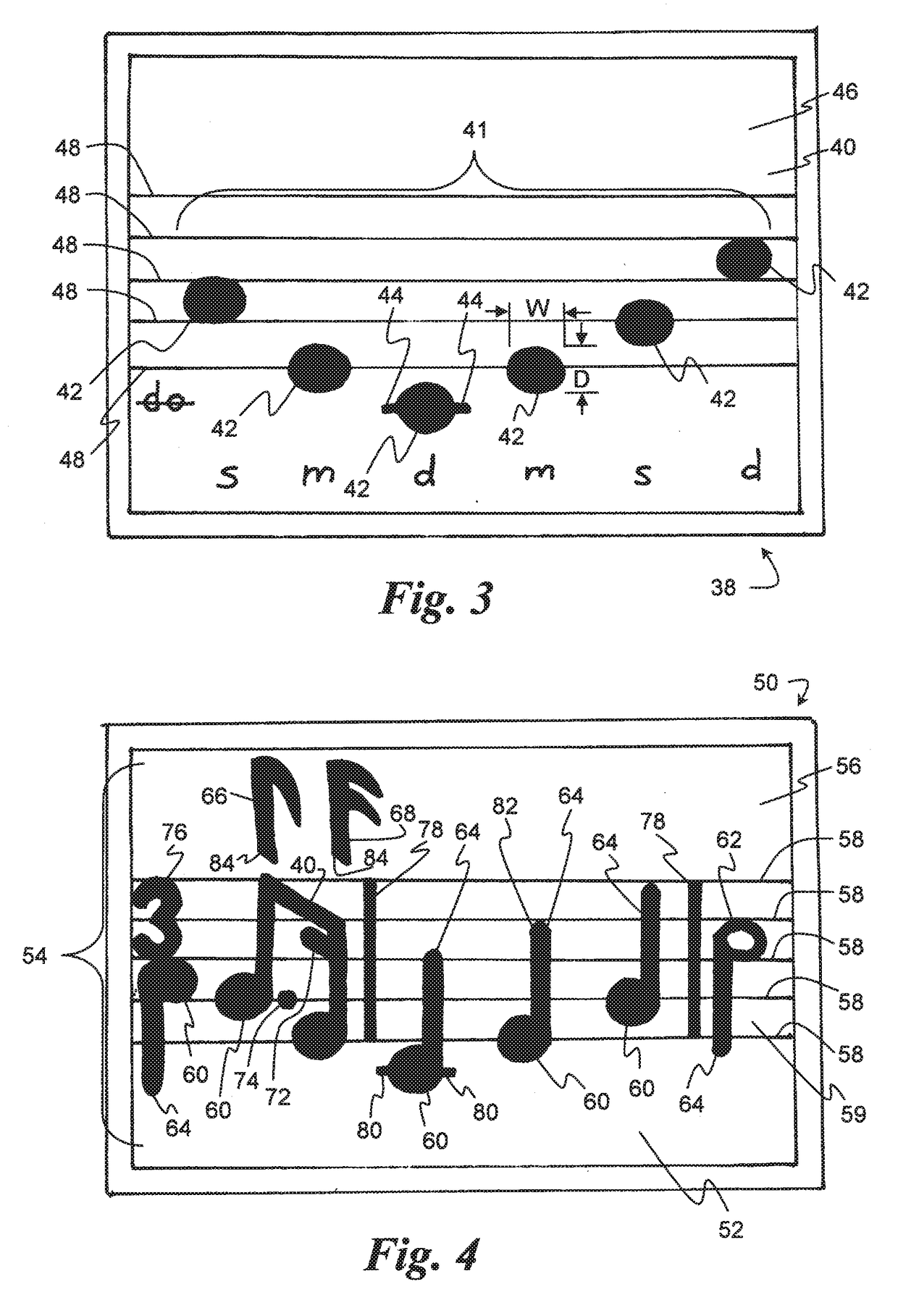 Manipulative system for teaching musical notation