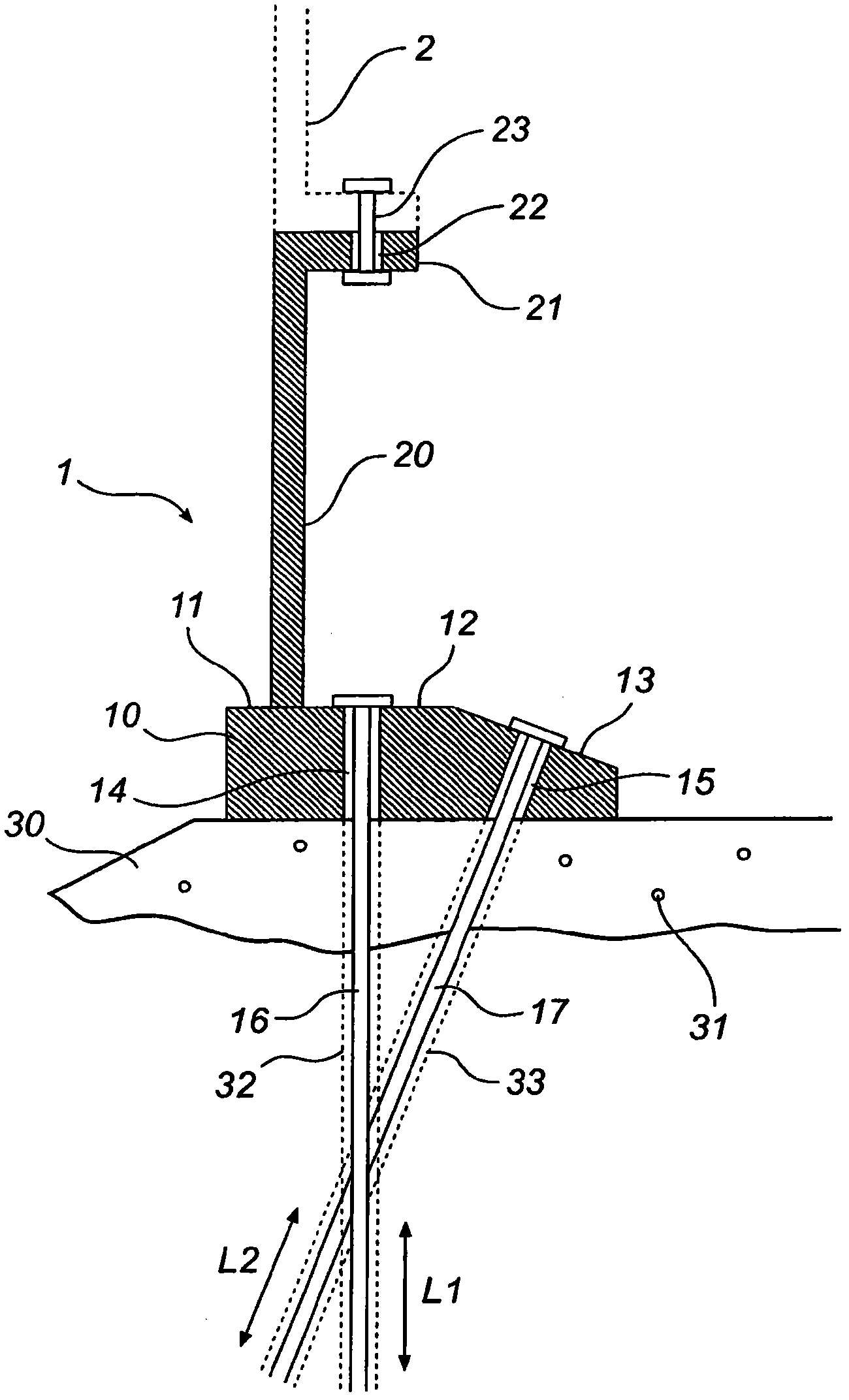 A foundation and a method for forming a foundation for a wind turbine tower