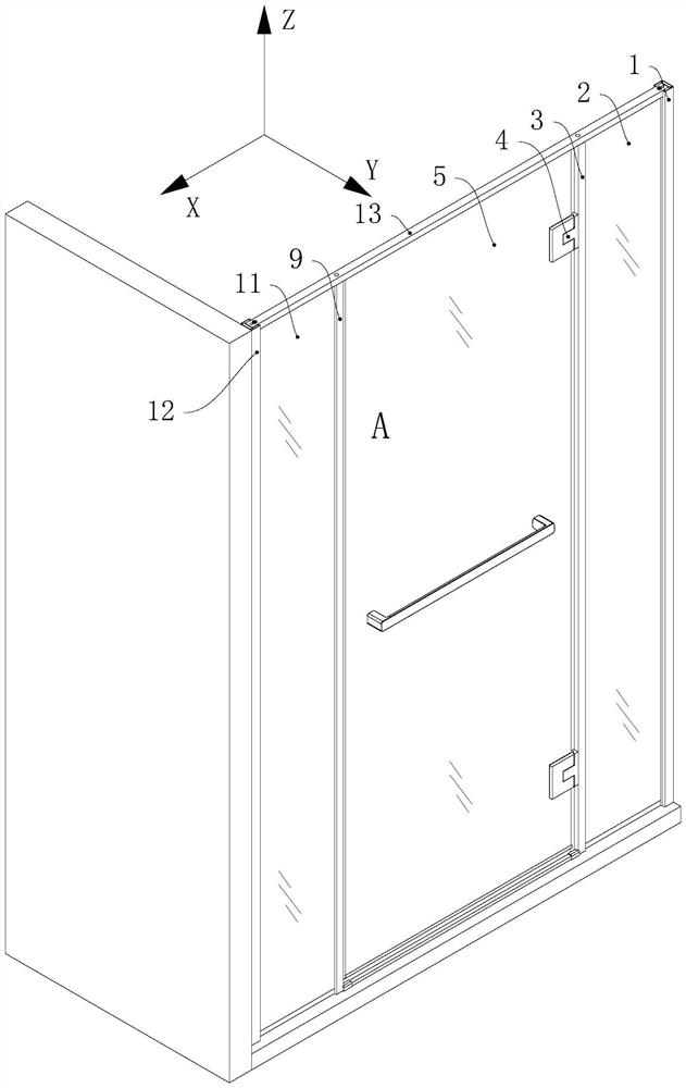 Shower door assembly