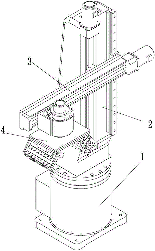 Robot palletizer with novel mechanical tongs