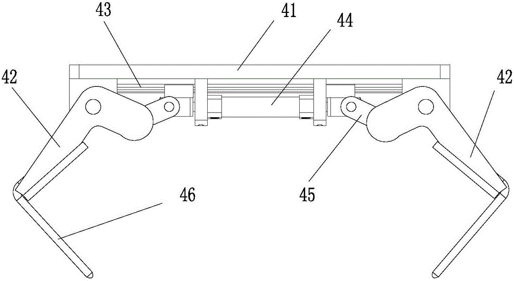 Robot palletizer with novel mechanical tongs