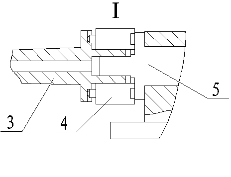 Wind channel model tail support rod structure capable of actively damping vibration
