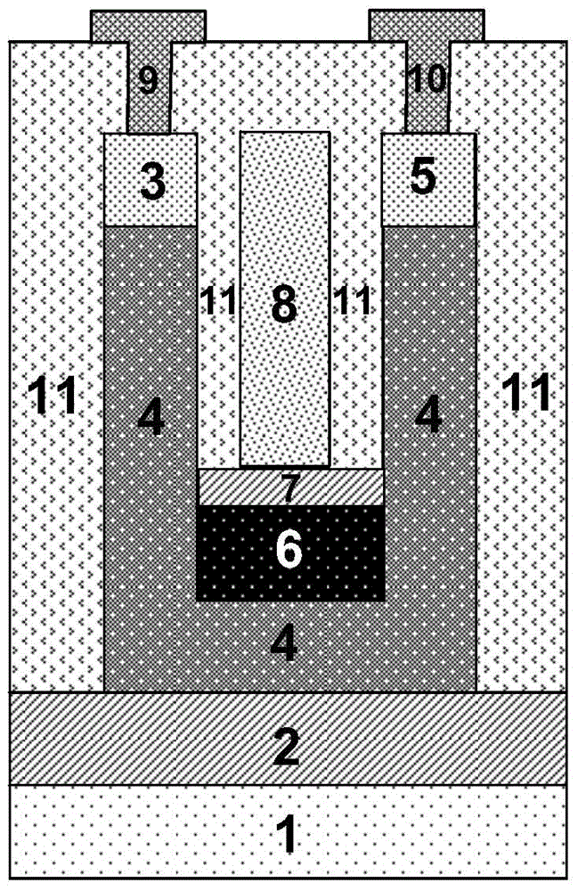 Highly integrated grooved insulated gate tunneling bipolar enhancement transistor and its manufacturing method