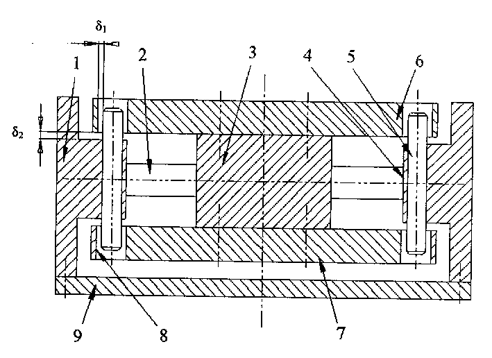 Overload protection device for multi-axial force sensor