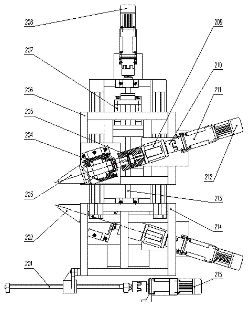 Experiment test device and experiment test method of radial-axial ring rolling
