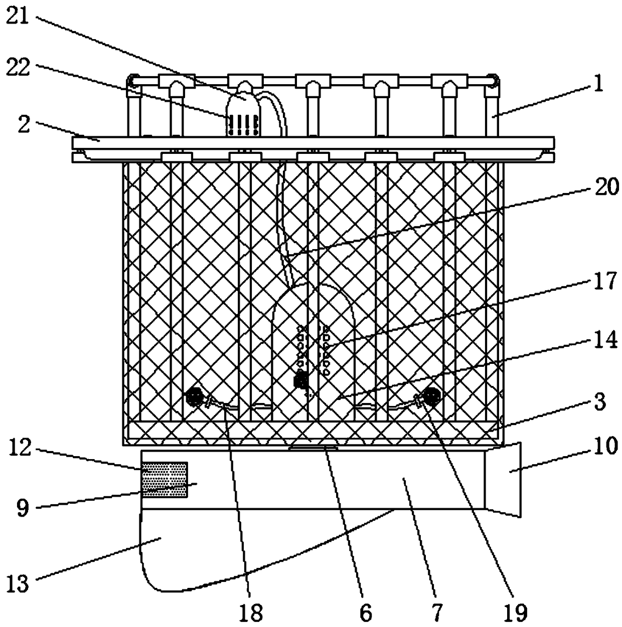 Oxygenating device for deep sea aquaculture net cage
