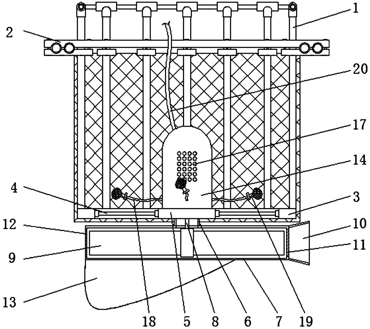 Oxygenating device for deep sea aquaculture net cage