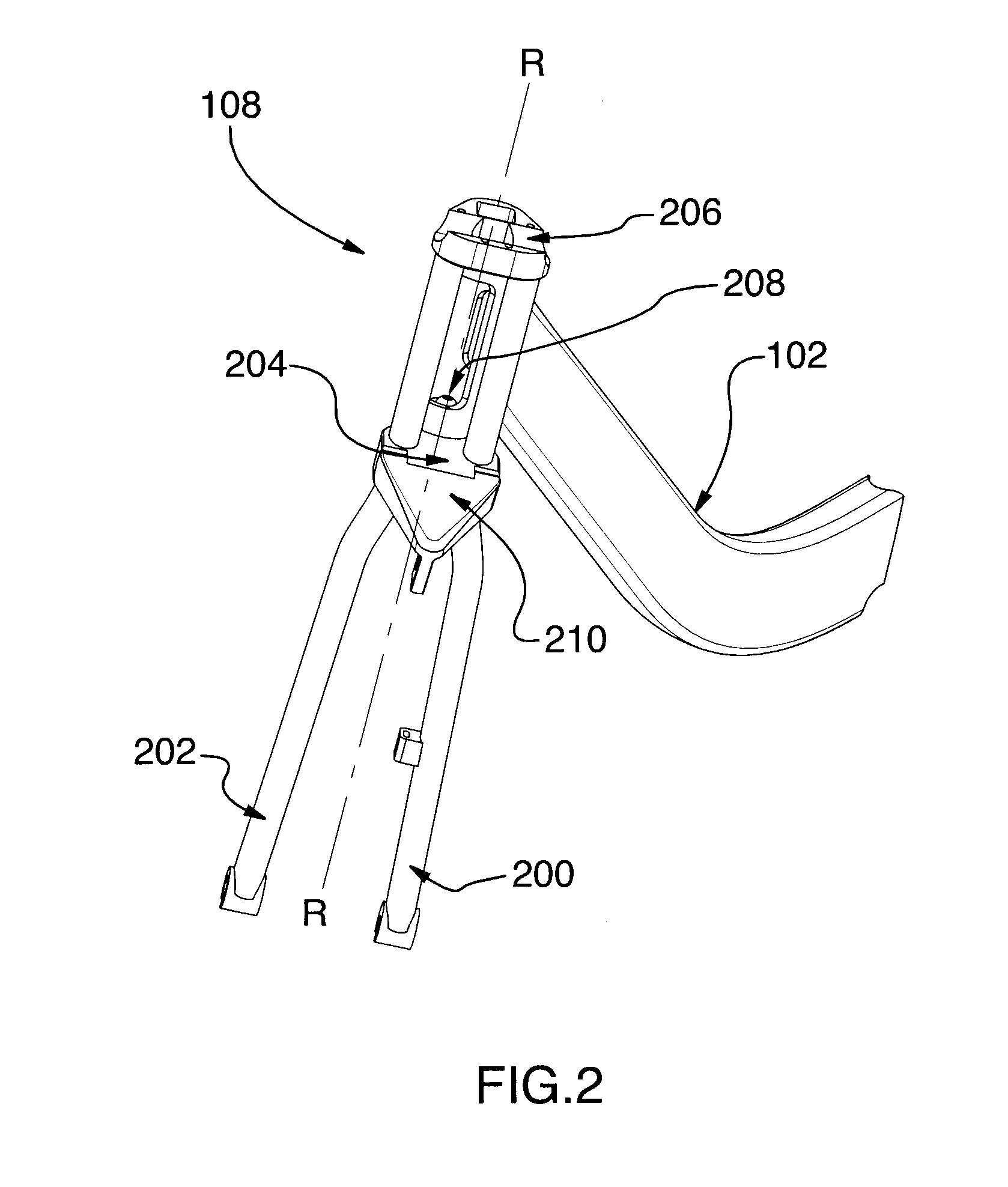 Fork assembly for a bicycle