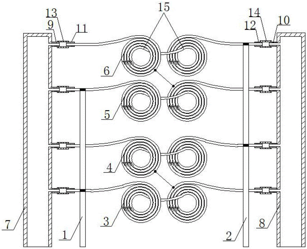 Series-parallel excitation device for vibrating table