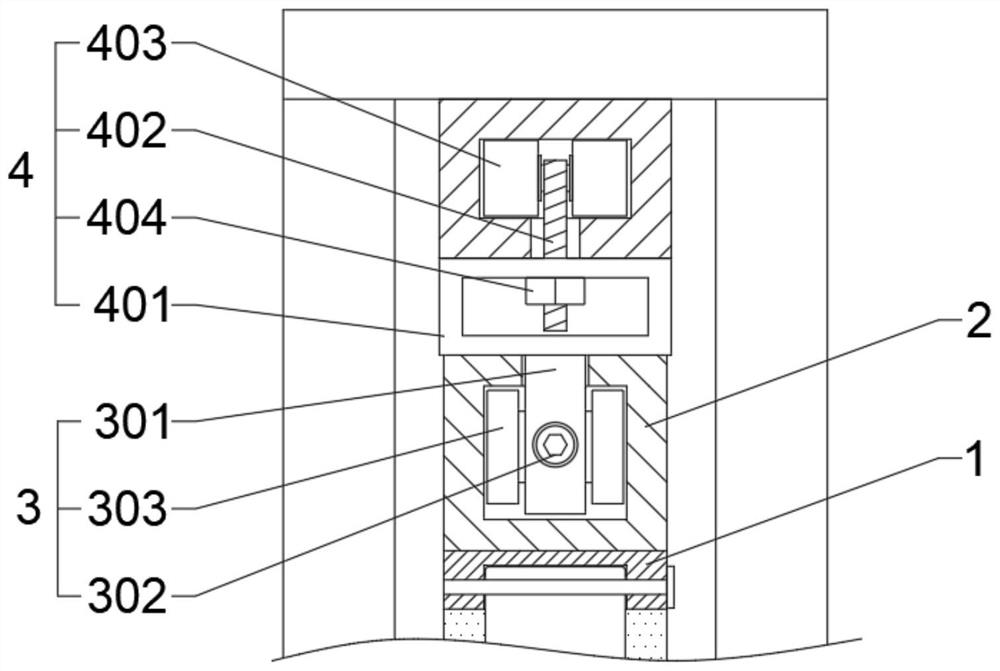 Mounting method and system of wood-plastic hidden sliding door