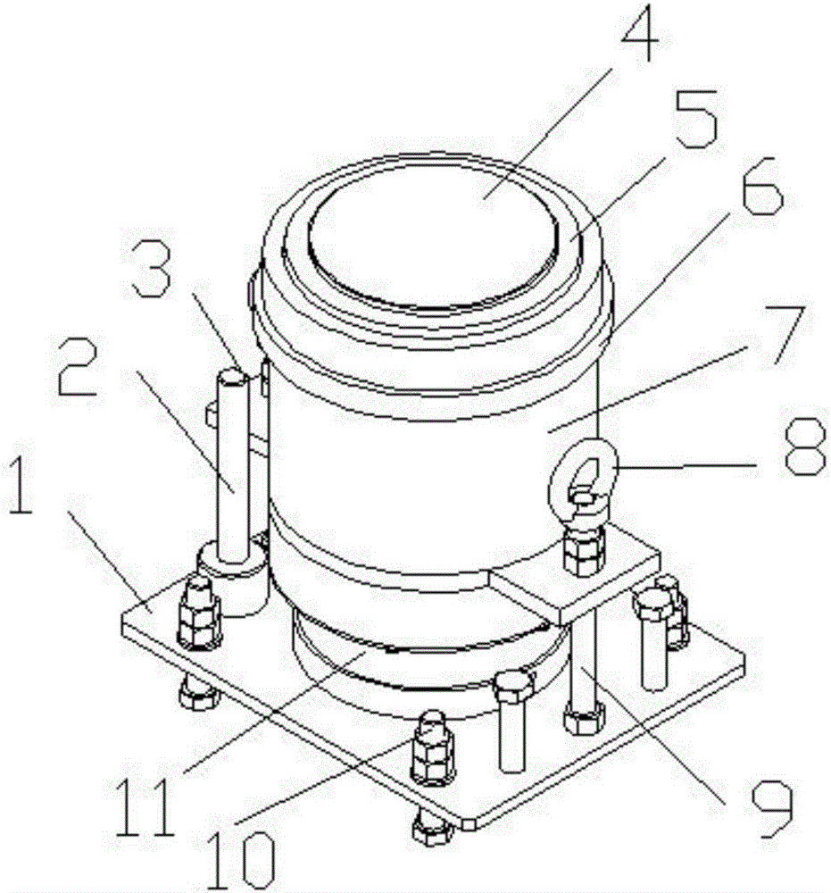 Damping device used for large device