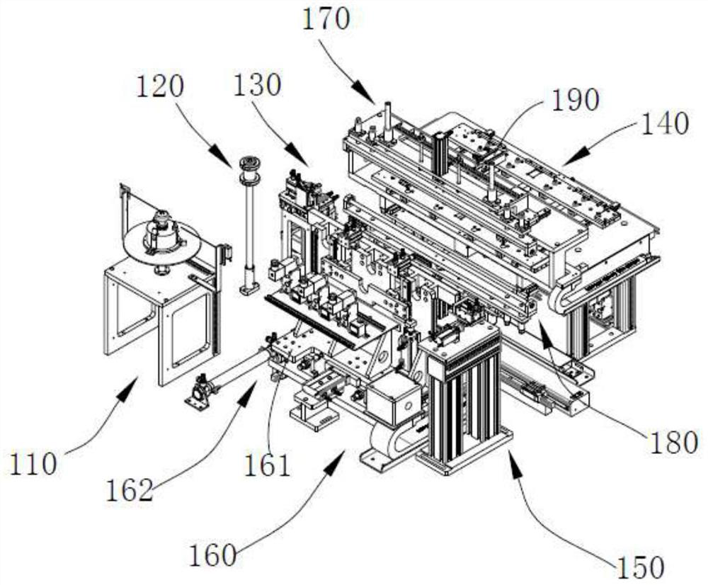 Device for adhering adhesive tape to folded edge of lithium battery