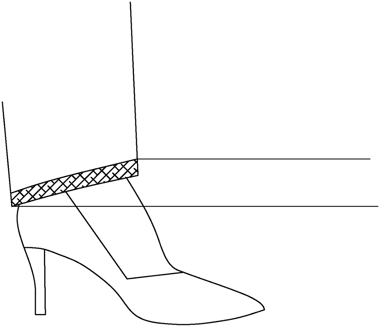 A method of making professional women's trousers with high heels
