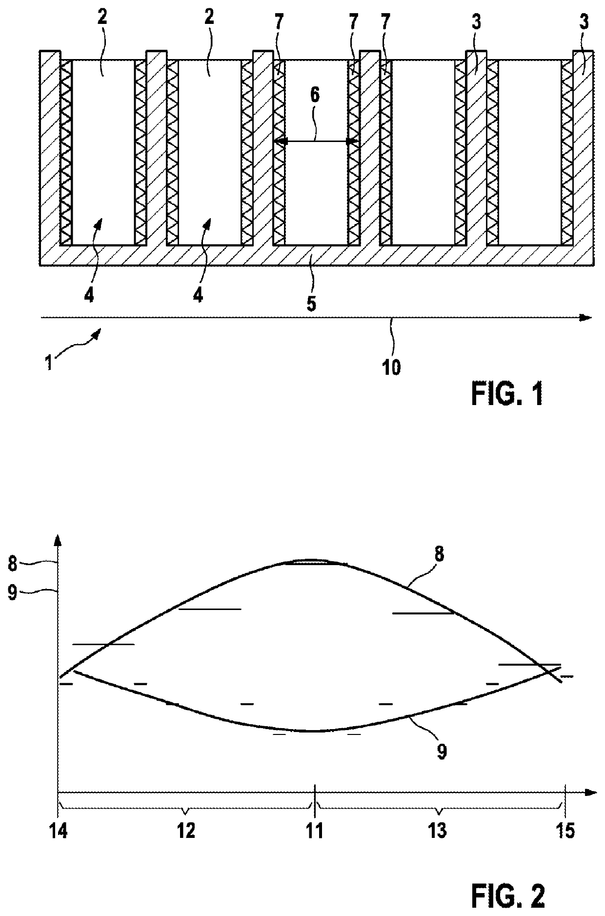 Battery module having a plurality of battery cells, method for the production thereof, and battery