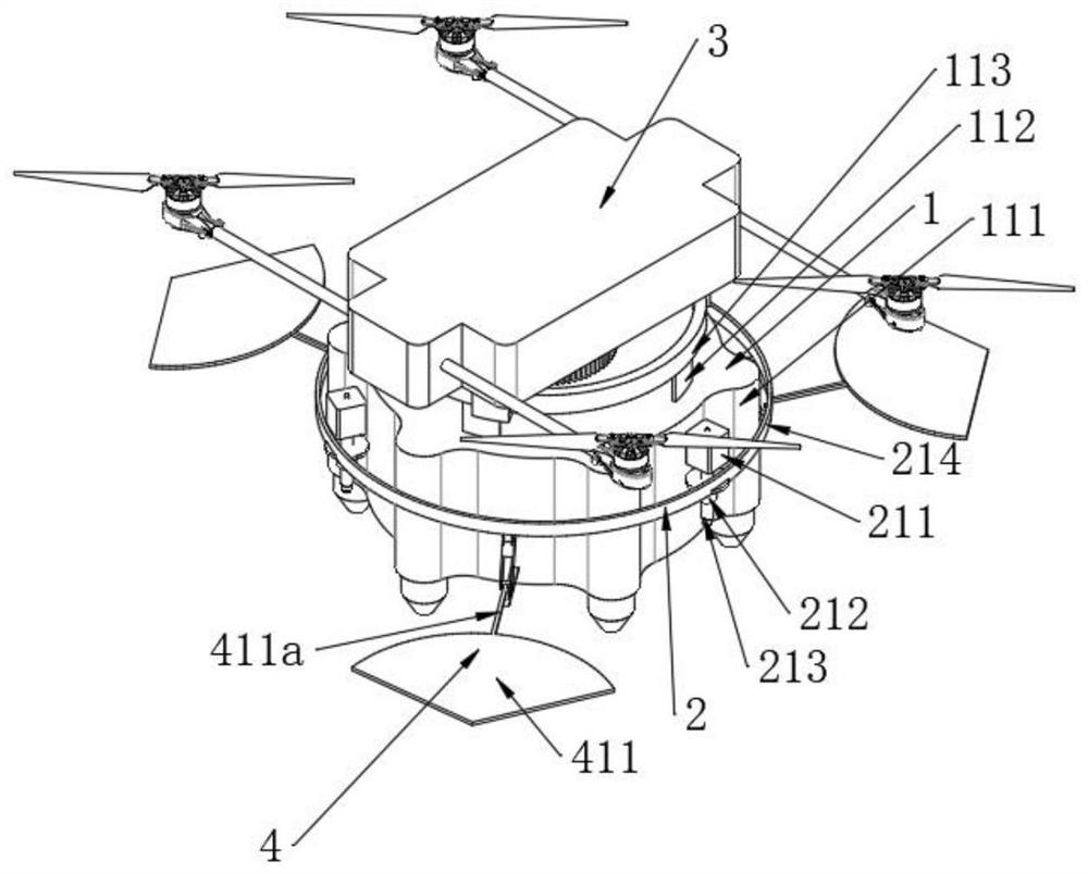 Unmanned aerial vehicle for net casting and using method