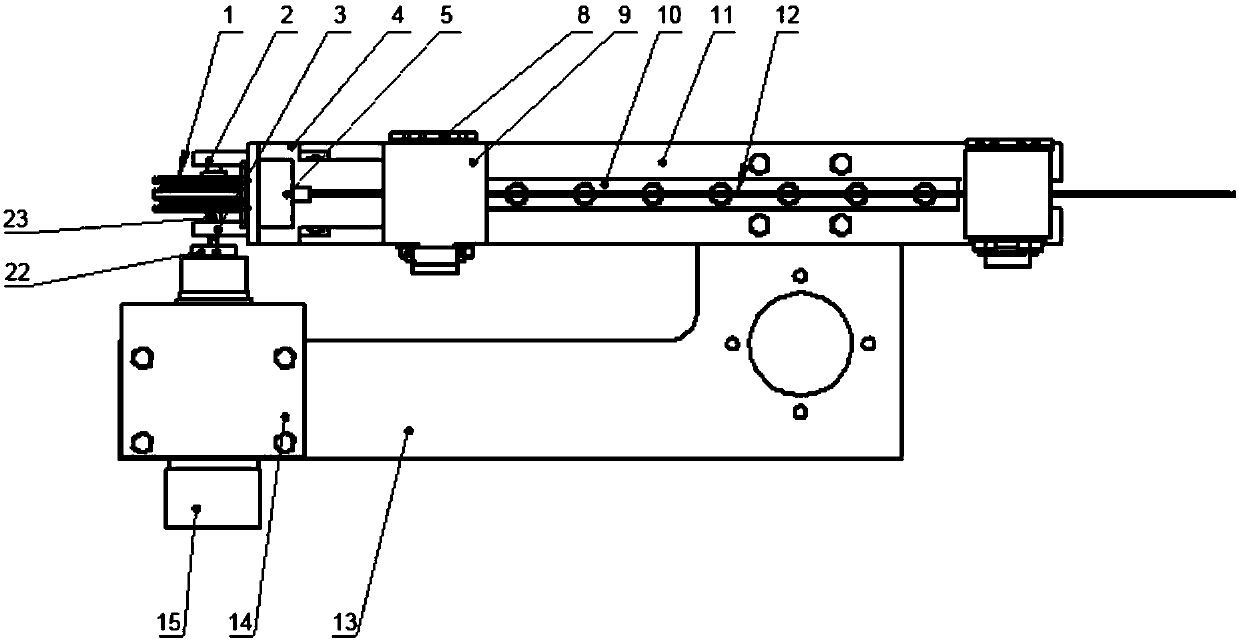 Spine puncture needle inserting mechanism