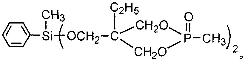Methyl phenyl bis(phosphorous heterocycle methoxy group) silane compound and preparation method thereof