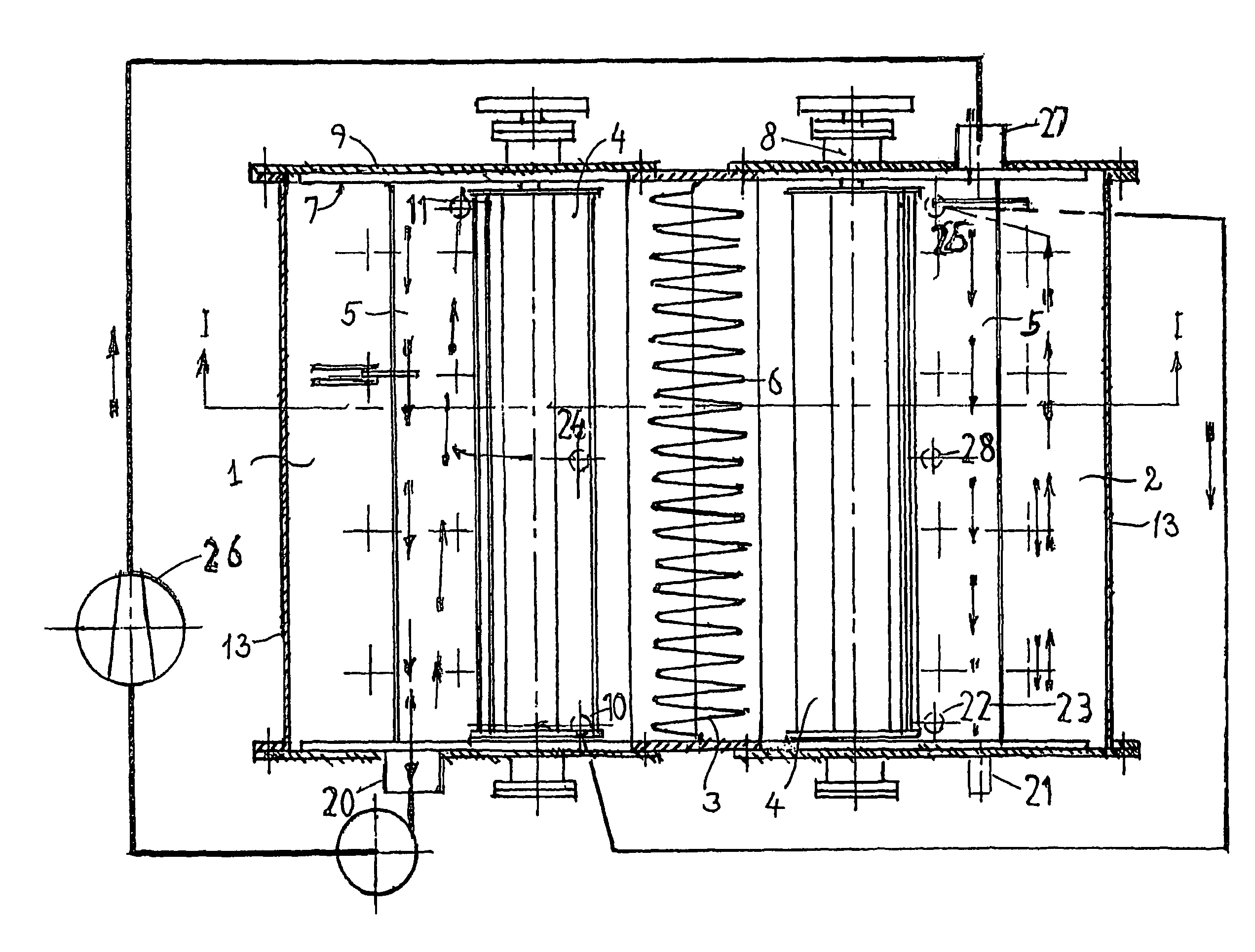 Rectification apparatus using a heat pump