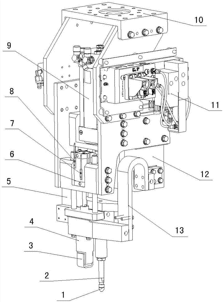 Single-contact spot-welding gun and application thereof