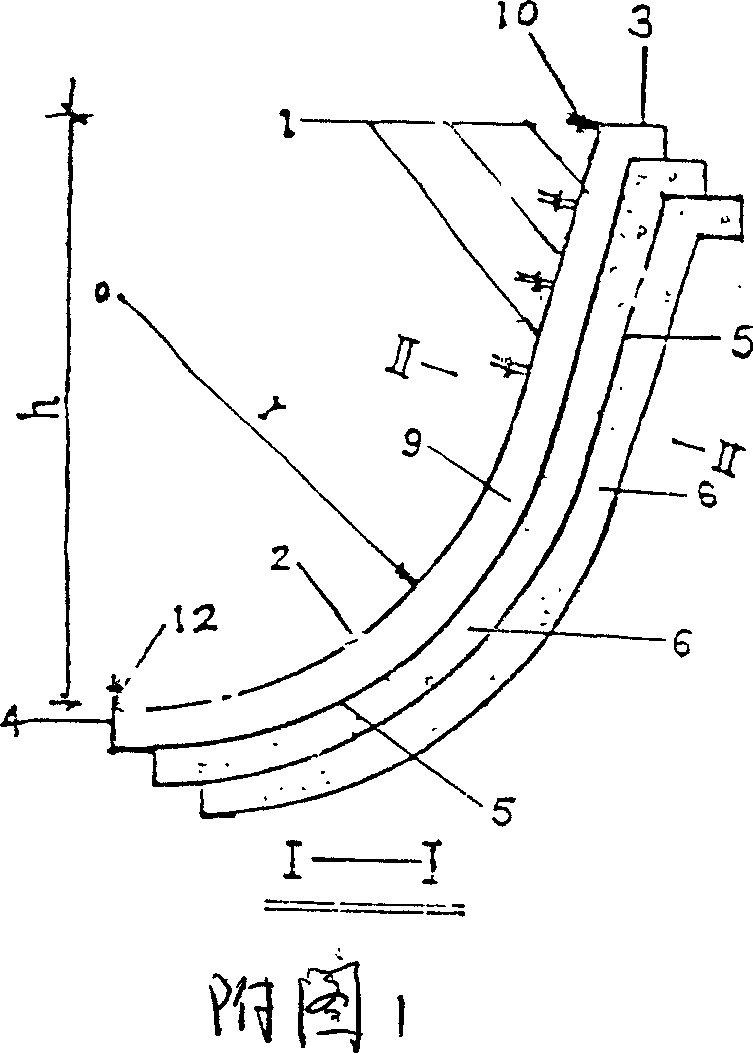 Method for producing one-side mould of semi-'u' shaped construction element made of concrete for anti-seepage of channel