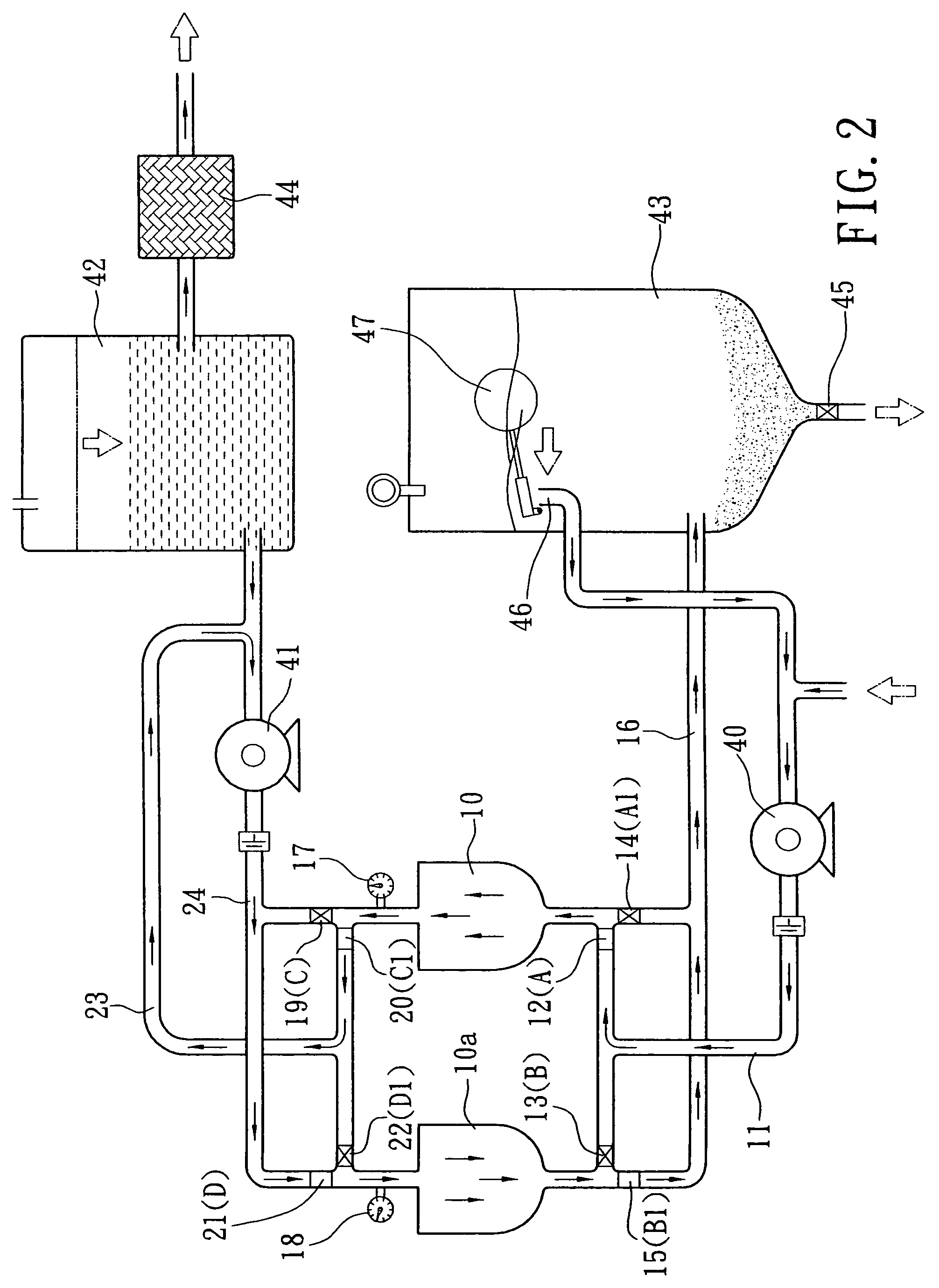 Quick countercurrent-type water purifier