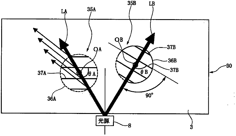 Lighting device and inputting device using the same