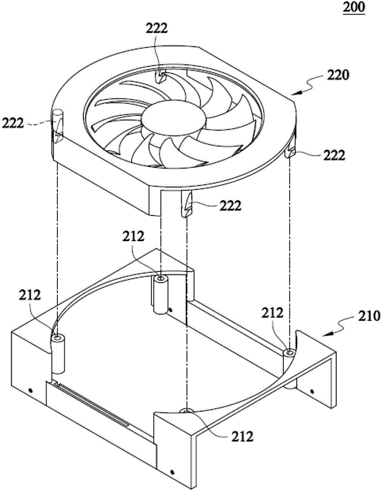 Display card module and fan device thereof