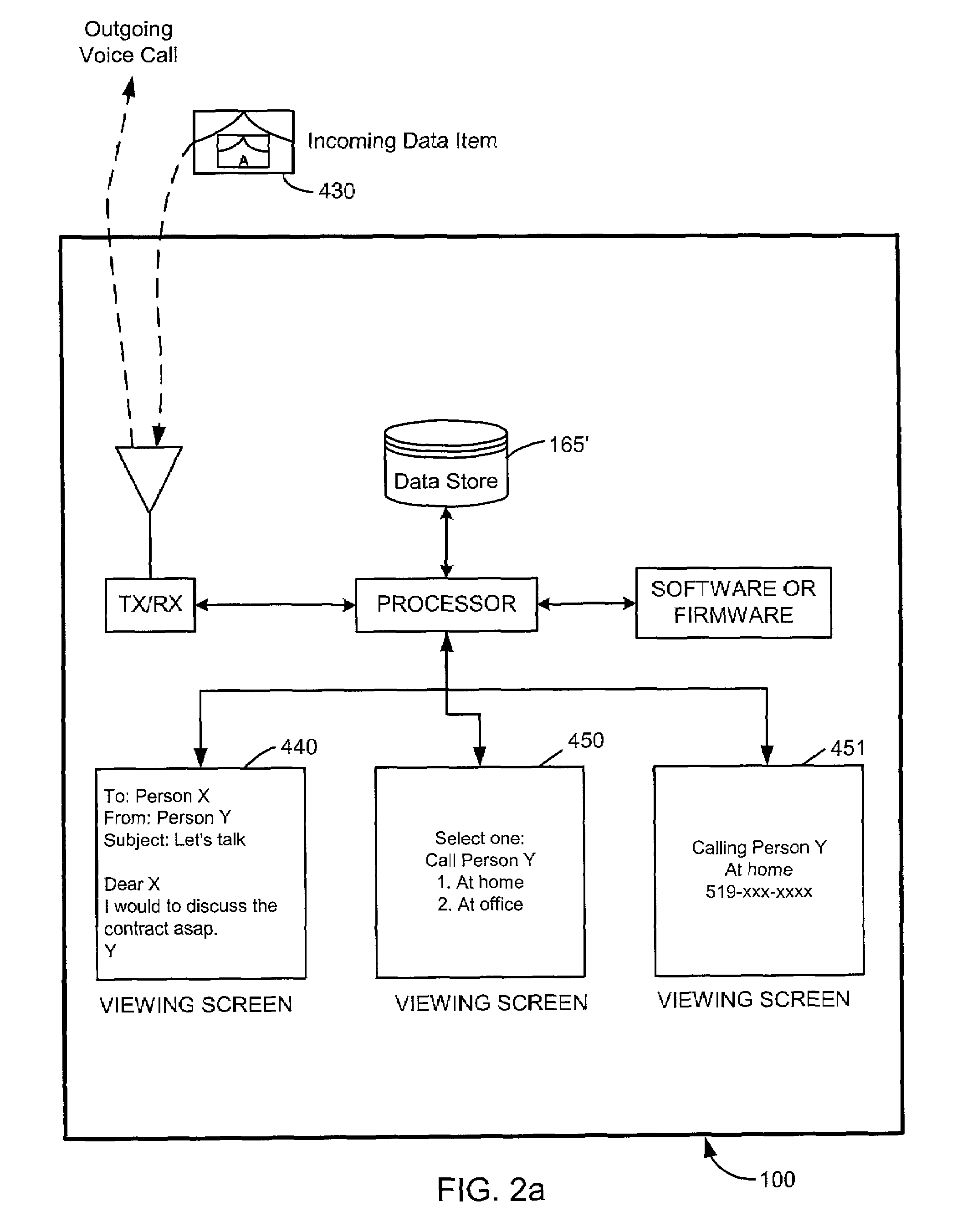 Advanced voice and data operations in a mobile data communication device
