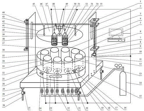 Water pollution treatment effect fish experiment control apparatus