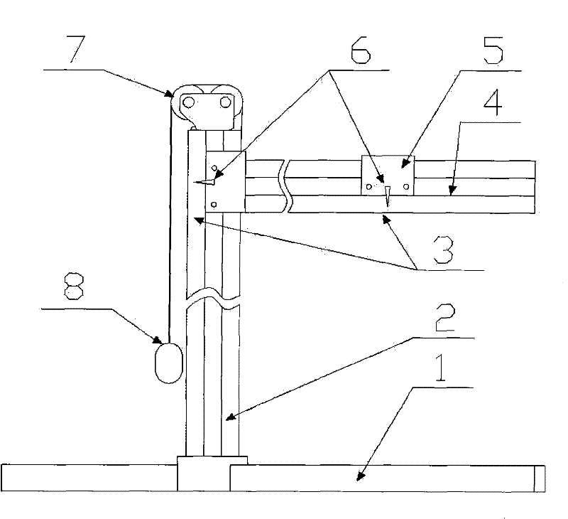 Sound intensity testing bracket