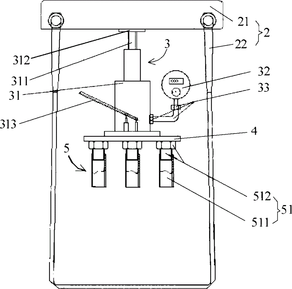 Detector and detection method of elevator overload protection device