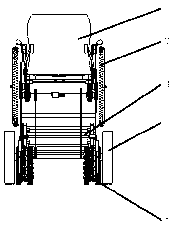 Independent self-help barrier-free wheelchair