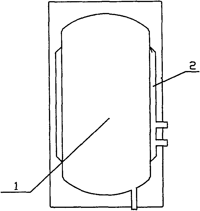 Split solar water tank