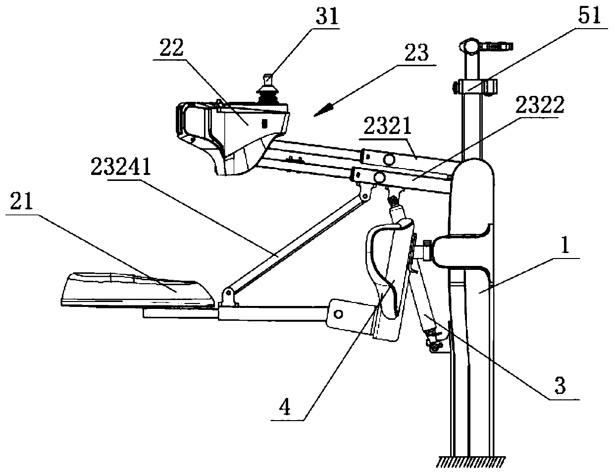 Wearing-free auxiliary standing device