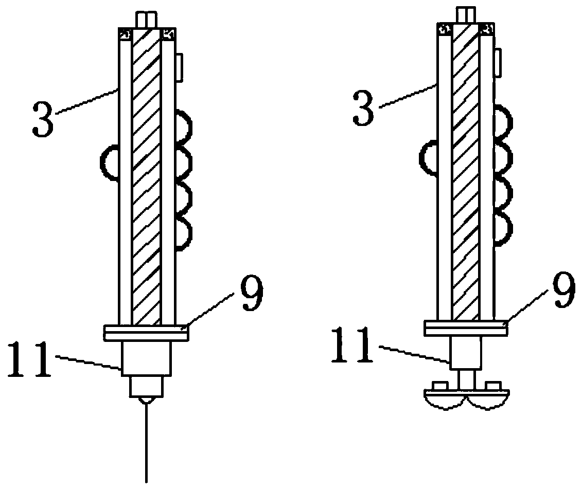 Skin scratching detecting device for basic surgical operation