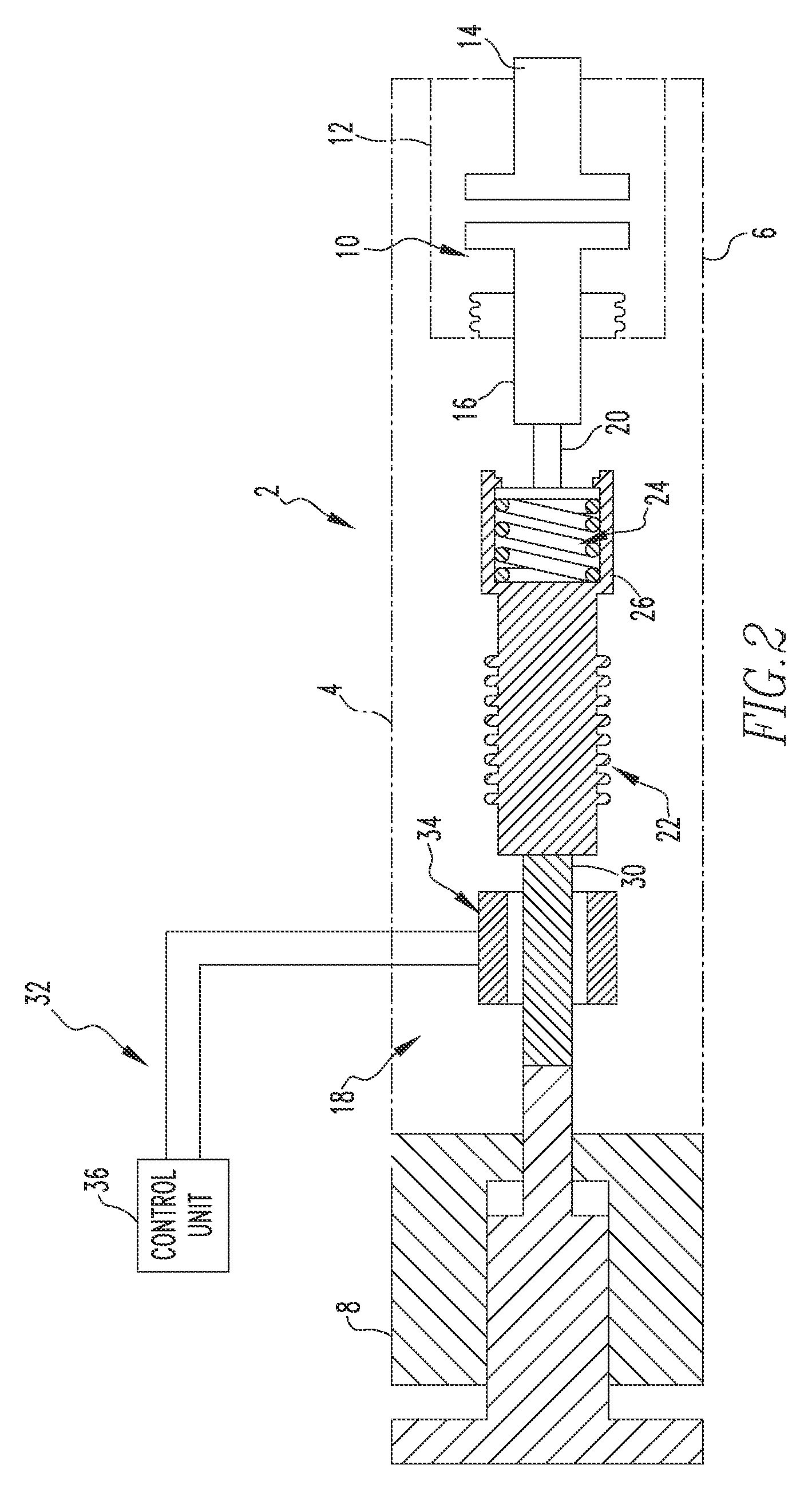 Circuit interrupter employing a linear transducer to monitor contact erosion