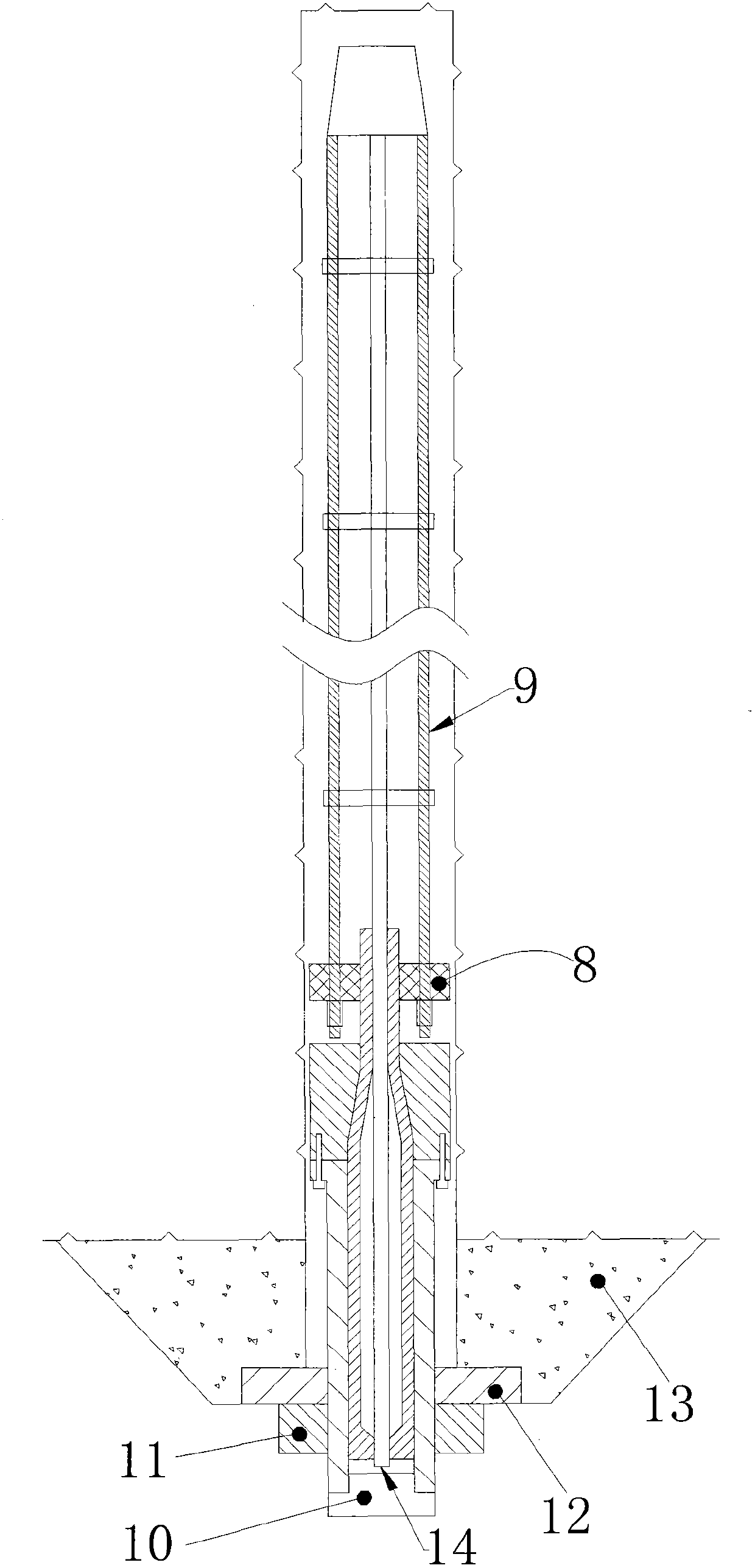 High-strength, constant-resistance extender for anchorage cables and usage thereof