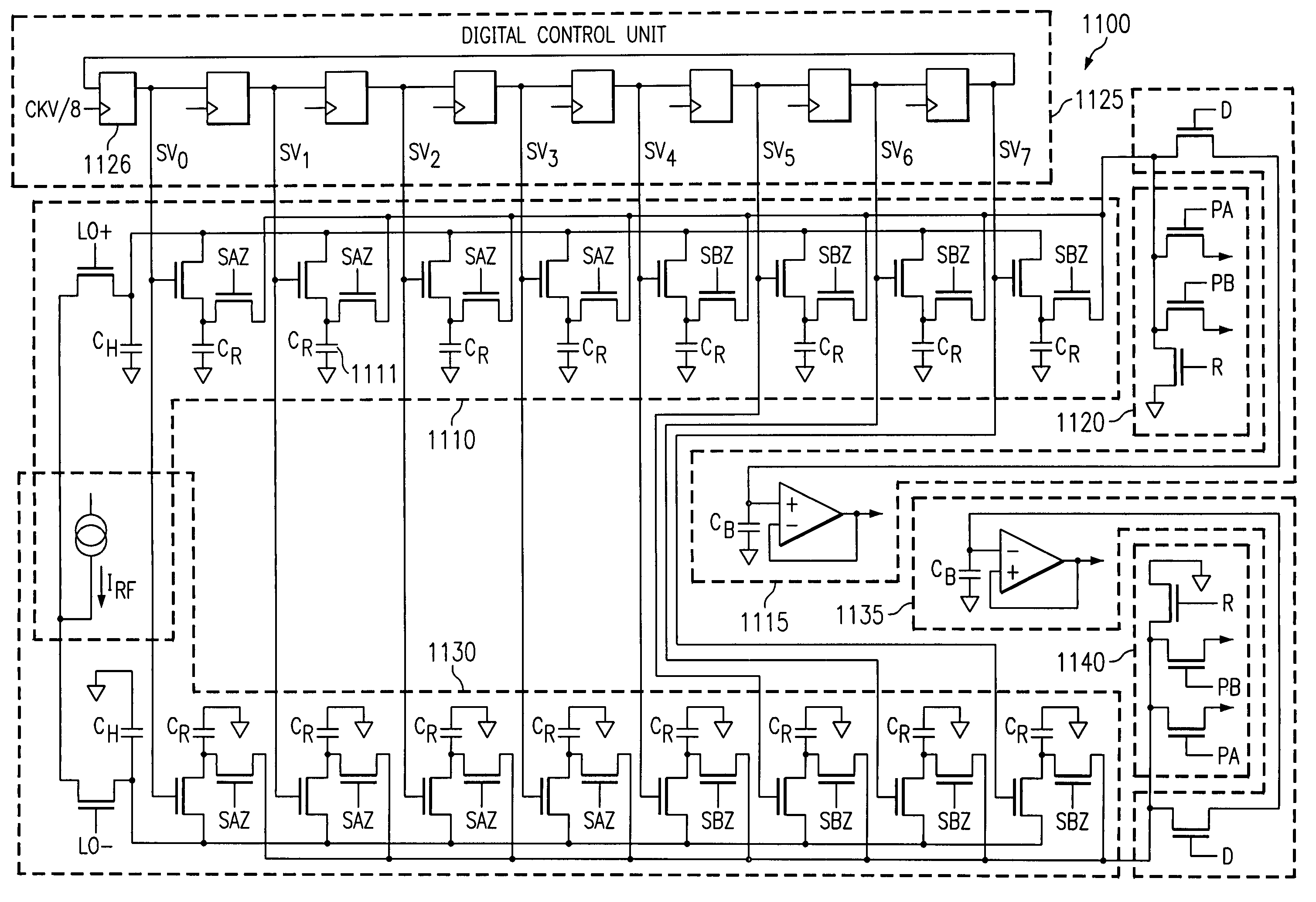 Sampling mixer with asynchronous clock and signal domains