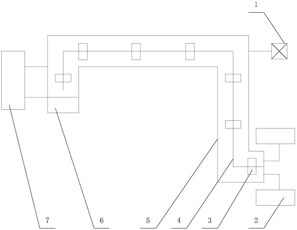 Plastic product production line and product forming and coating conveying chain device thereof