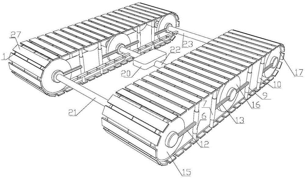 A flexible skeleton hull climbing platform